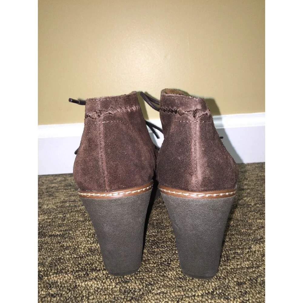 Naturalizer ladies brown shoes upper leather size 8.5 W